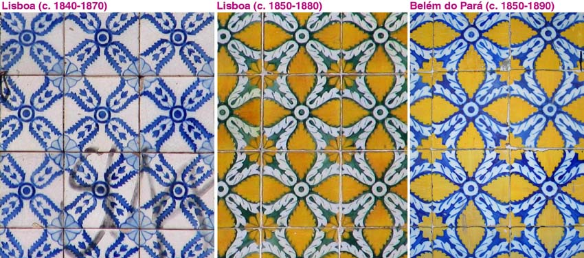 evolução de um padrão para azulejaria de fachada